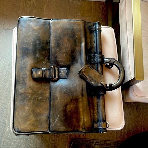 BERLUTI BRIEFCASE. LEATHER - Picture 1 of 3